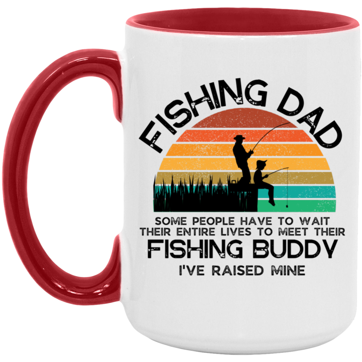Fishing Dad Accent Mug – GiftsByFlamingo